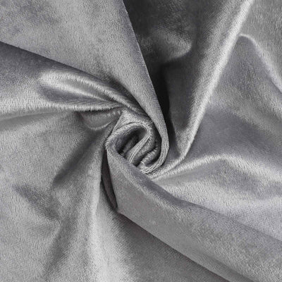 Premium Velvet Rectangle Tablecloth 90"x156" Silver - Soft Textured Feel Reusable Seamless Table Cover