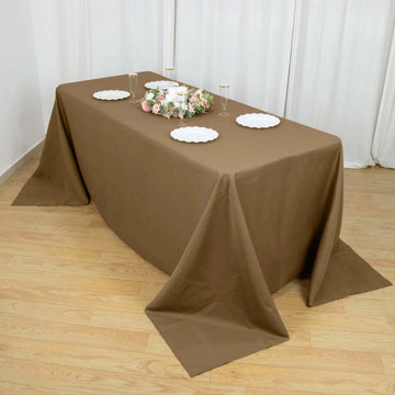 Versatile and Durable Polyester Rectangular Tablecloth