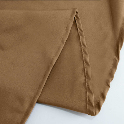 Polyester Square Tablecloth 70"x70" Taupe - Wrinkle-Resistant Table Cover