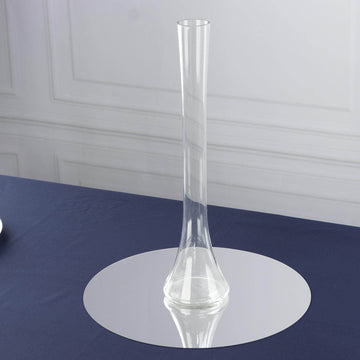 <h3 style="margin-left:0px;">Clear Heavy Duty Eiffel Tower Glass Vases - Elegance and Strength