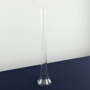 Clear Heavy Duty Eiffel Tower Glass Vases - Elegance and Strength