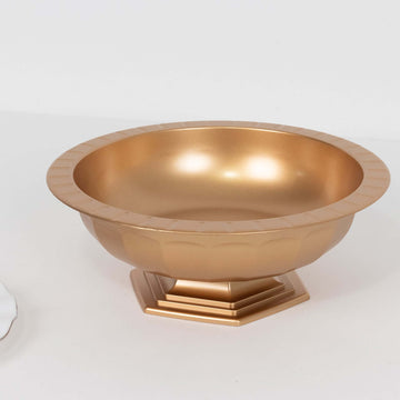 <h3 style="margin-left:0px;"><strong>Gold Roman Style Footed Compote Bowl Flower Vase</strong>