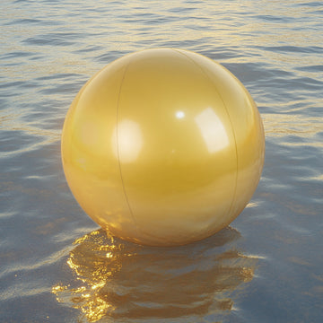 <h3 style="margin-left:0px;"><strong>Glamorous Gold Inflatable Beach Balls for Fun and Décor</strong>