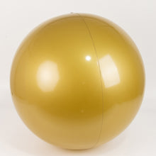 2 Pack Large Gold Vinyl Inflatable Beach Balls, Reusable Round Swimming Pool Balls Kid Toys Theme