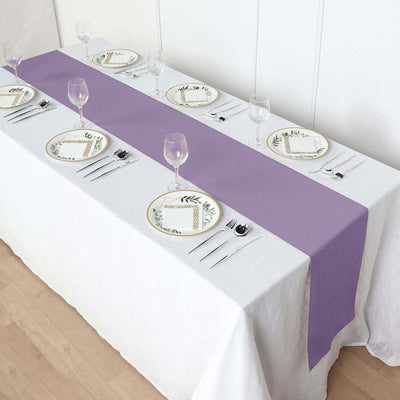 Polyester Table Runner 12"x108" Violet Amethyst - Wrinkle-Resistant & Durable Table Decor