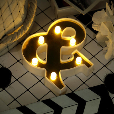 3D Marquee Symbol "&" Gold with Warm White 6 LED Lights 6" - Light-Up Decor for Events