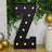 4ft Giant LED Marquee Letter Z, Black Pre-Cut Foam Board with 10 Warm White