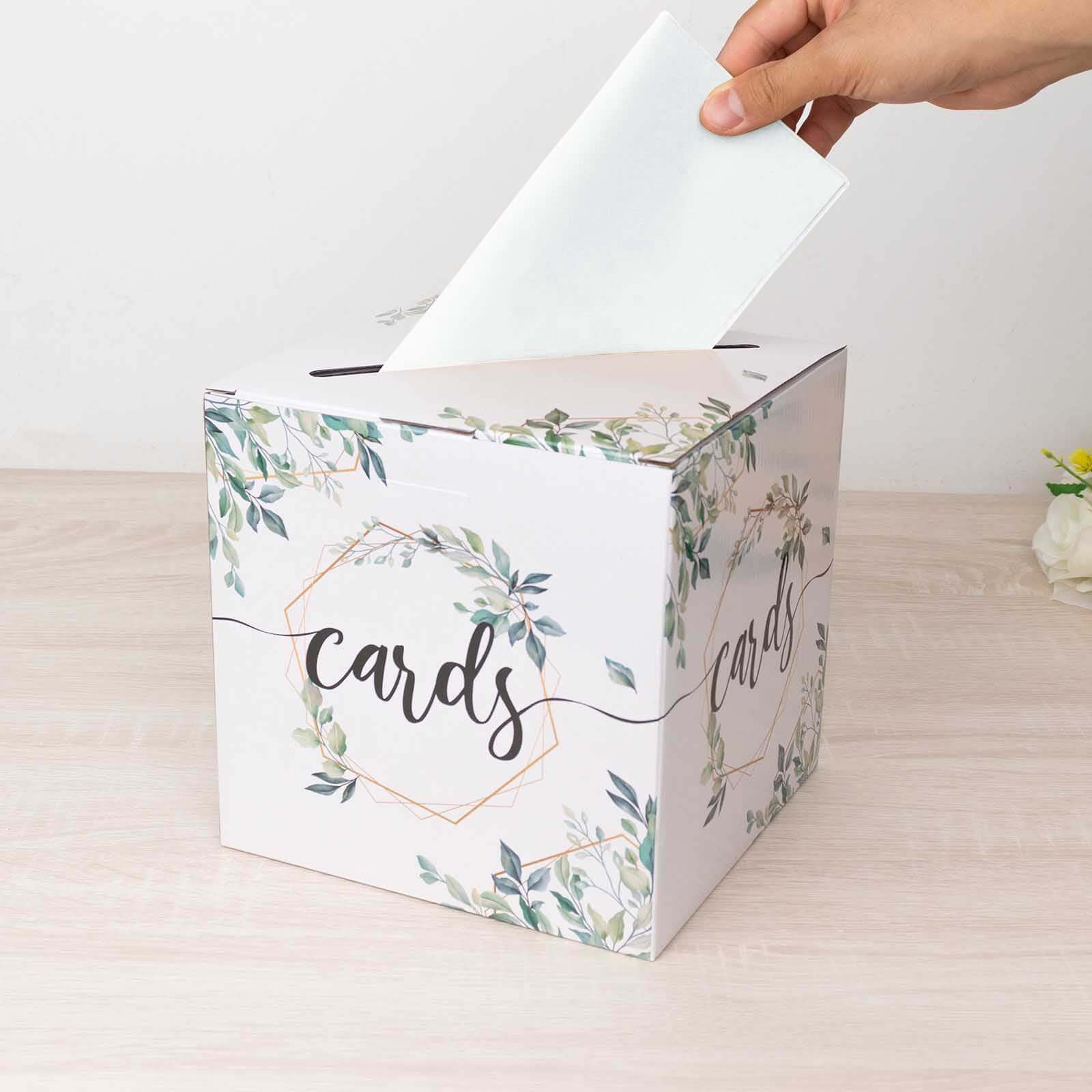 Greenery Themed Wedding Card Box 8