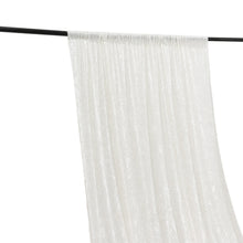 White Premium Smooth Velvet Divider Backdrop Curtain Panel, Photo Booth Event Drapes