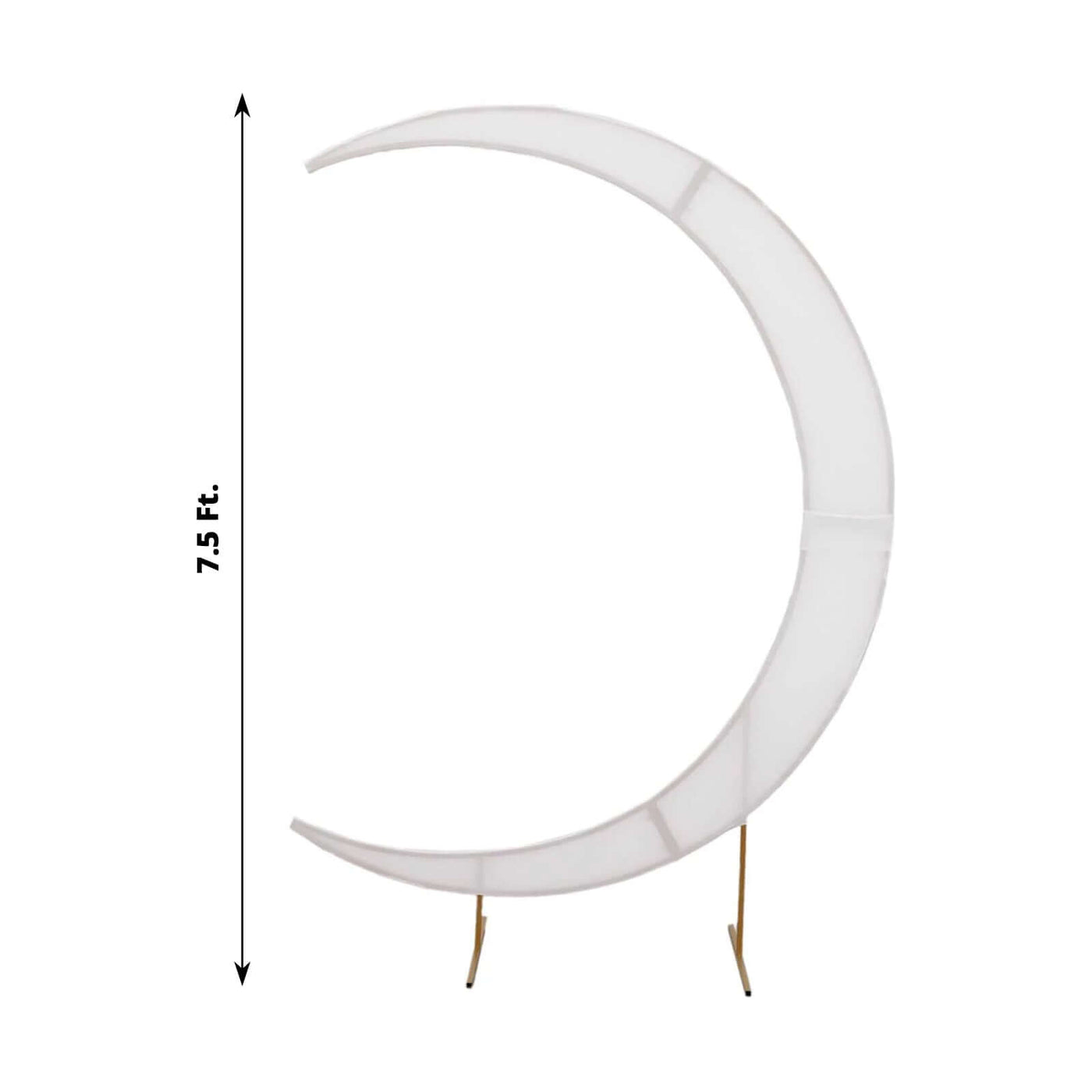 White Spandex Crescent Moon Wedding Arch Cover | eFavormart.com