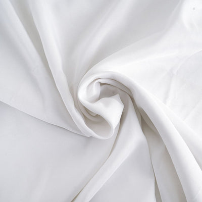 Polyester Square Tablecloth 90"x90" White - Wrinkle-Resistant and Durable Table Cover for Weddings & Special Occasions