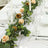 Artificial Eucalyptus Garland with Cream/Gold Silk Roses