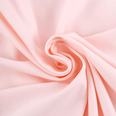 2 Pack Blush Scuba Polyester Backdrop Drape Curtains, Durable Flame Resistant Event Divider Panels Wrinkle Free With Rod Pockets - 10ftx10ft