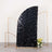 7ft Black Double Sided Big Payette Sequin Chiara Backdrop Stand Cover For Half Moon Arch Stand