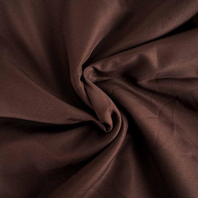 Polyester Rectangle Tablecloth 90"x132" Chocolate with Seamless Finish