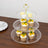 Clear 3-Tier Round Plastic Cupcake Tower Stand with Beaded Rim, Dessert Display