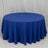 Royal Blue Cotton Blend Round Tablecloth 120inch Seamless for 5 Foot Table