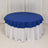 Royal Blue Seamless Cotton Blend Round Tablecloth - 70"