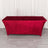 6ft Red Crushed Velvet Stretch Fitted Rectangular Table Cover