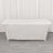 6ft White Crushed Velvet Stretch Fitted Rectangular Table Cover