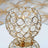 Gold Metal Round Votive Candle Holder With Crystal Beads 4 Inch