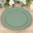 10-Pack Economy Plastic Charger Plates 13inch Round Dusty Sage Green