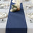 14"x108" Dark Blue Faux Denim Polyester Table Runner