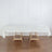 White Linen Slubby Textured Rectangular Tablecloth 60 Inch x 102 Inch