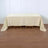 Wrinkle Resistant Linen Rectangular Tablecloth 90 Inch x 132 Inch Beige With Slubby Texture