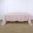 90 Inch x 132 Inch Blush Rose Gold Linen Rectangular Table Overlay