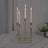 12inch Gold Metal 5-Arm Geometric Taper Candle Holder Candelabra, Wedding Table Centerpiece