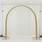 Gold Metal Dome Wedding Arch, Heavy-Duty Backdrop Stand 3D Floral Balloon Frame - 8ft