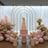 Gold Metal Multi-Layered Round Top Chiara Backdrop Stand, Rainbow Floral Frame Wedding Arch 