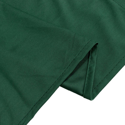 Hunter Emerald Green Scuba Polyester Backdrop Drape Curtain, Durable Flame Resistant Event Divider Panel Wrinkle Free With Rod Pockets - 5ftx14ft