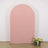 Matte Dusty Rose Spandex Fitted Chiara Backdrop Stand Cover For Round Top Wedding Arch