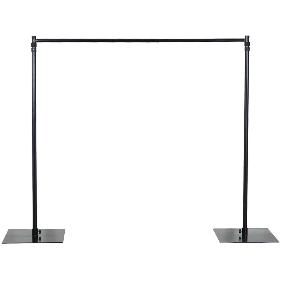 Metal DIY Adjustable Heavy Duty Pipe and Drape Stand Set, Backdrop Kit With Steel Base 10ft#whtbkgd
