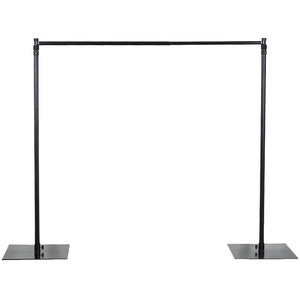 10ft Metal DIY Adjustable Heavy Duty Backdrop Stand Kit - Steel Base