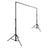 Metal DIY Adjustable Heavy Duty Pipe and Drape Stand Set, Portable Photo Backdrop Kit 10ft