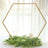 21 Inch Gold Hexagon Arch Table Centerpiece Stand