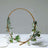 24 Inch Gold Metal Round Arch Centerpiece Hoop Wreath