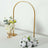 Gold Metal Wedding Cake Chiara Arch Table Centerpiece with Rounded Top