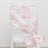White Pink French Toile Polyester Chair Sashes 6x108inch, Elegant Chair Ties for Weddings, Parties