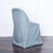 Dusty Blue Polyester Folding Chair Cover, Reusable Stain Resistant Slip On Chair Cover