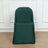 Hunter Emerald Green Polyester Folding Chair Cover, Reusable Stain Resistant Slip On Chair Cover