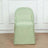 Sage Green Polyester Folding Chair Cover, Reusable Stain Resistant Slip On Chair Cover