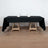 50"x120" Black Polyester Rectangular Tablecloth
