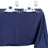 Navy Blue Polyester Linen Rectangle Tablecloth 54 Inch x 96 Inch 