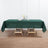Polyester 60 Inch x 102 Inch Rectangular Hunter Emerald Green Tablecloth