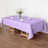 60inch x 102inch Lavender Lilac Polyester Rectangular Tablecloth