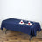 Polyester Rectangular 60 Inch x 102 Inch Navy Blue Tablecloth